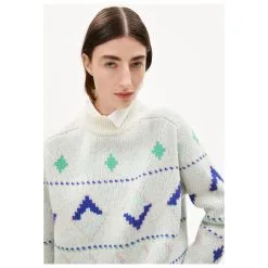 Armedangels Women's Holgaa Naive Fairisle - Wollpullover -Hemden Elegante Boutique armedangels womens holgaa naive fairisle wollpullover detail 3