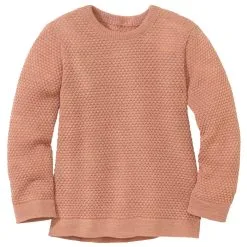 Disana Kid's Wabenstrick-Pullover - Wollpullover