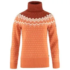 FJÄLLRÄVEN Women's Övik Knit Roller Neck - Wollpullover