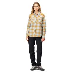 Norrøna Women's Svalbard Flannel Shirt - Hemd -Hemden Elegante Boutique norr na womens svalbard flannel shirt hemd detail 3