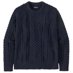 Patagonia Recycled Wool Cable Knit Crewneck Sweater - Pullover