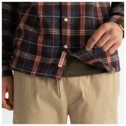 Revolution Checked Shirt In Cotton-Blend - Hemd -Hemden Elegante Boutique revolution checked shirt in cotton blend hemd detail 4