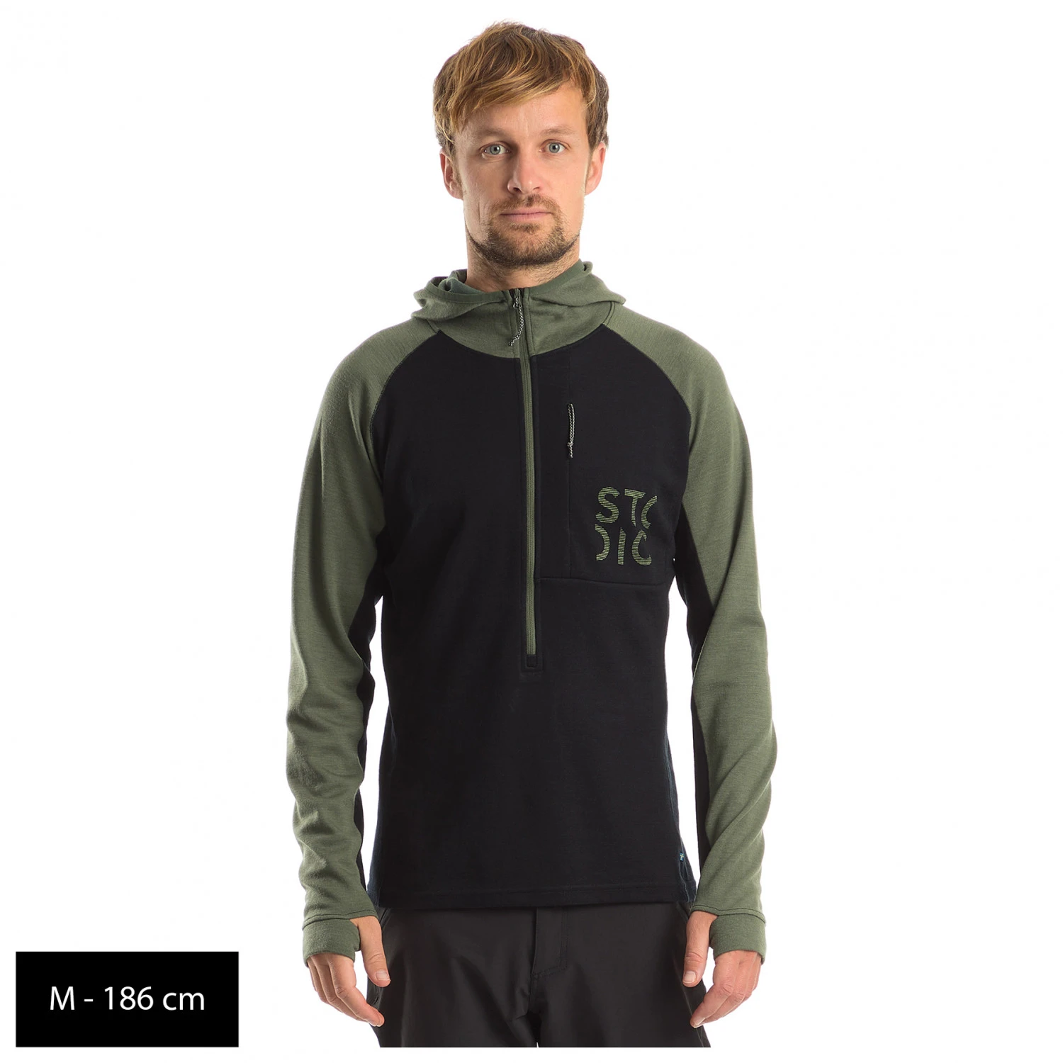 Stoic Merino260 StadjanSt. 3/4 Zip W. Hood - Merinohoodie 9 Stoic Merino260 StadjanSt. 3/4 Zip W. Hood - Merinohoodie – Bild 9