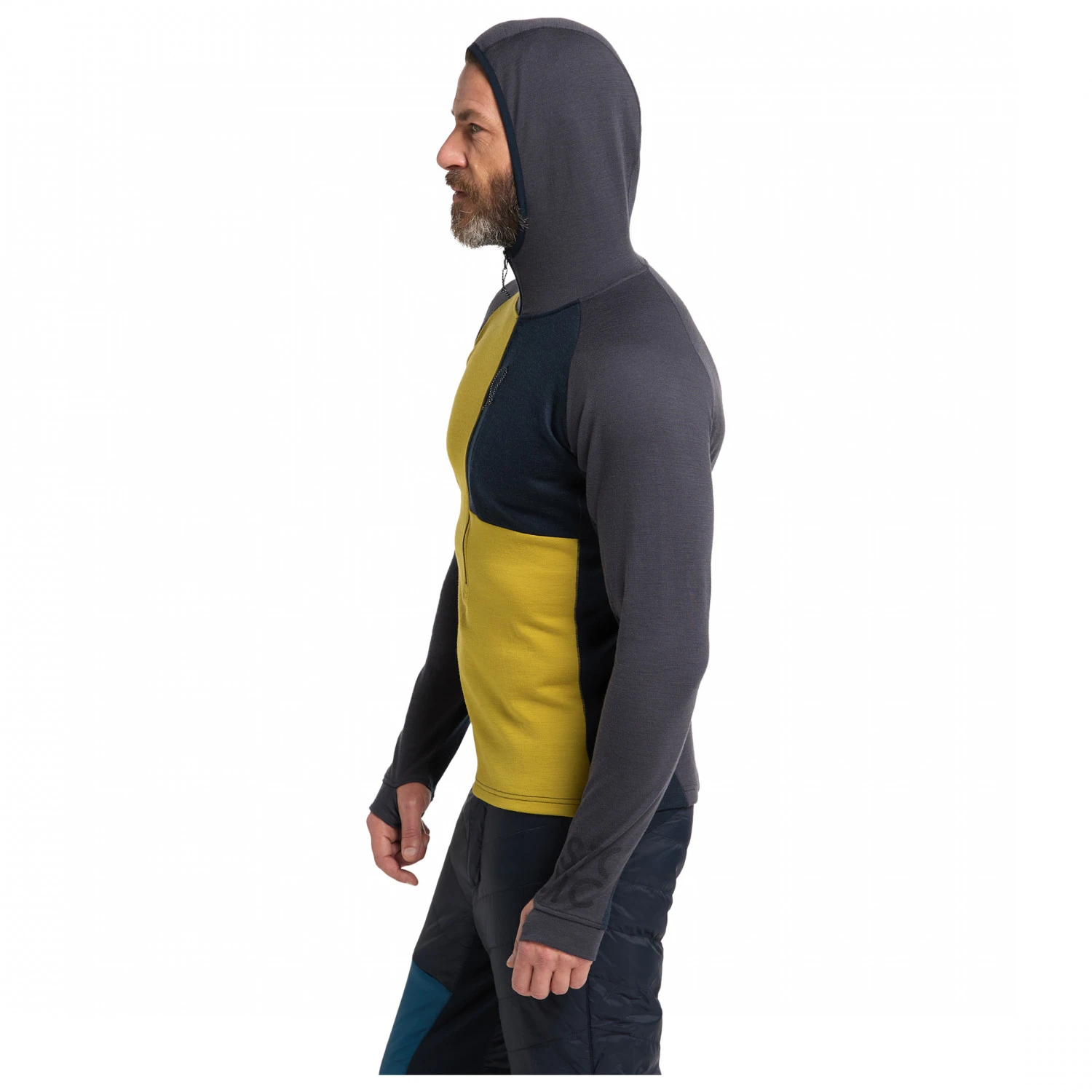 Stoic Merino260 StadjanSt. 3/4 Zip W. Hood - Merinohoodie 5 Stoic Merino260 StadjanSt. 3/4 Zip W. Hood - Merinohoodie – Bild 5