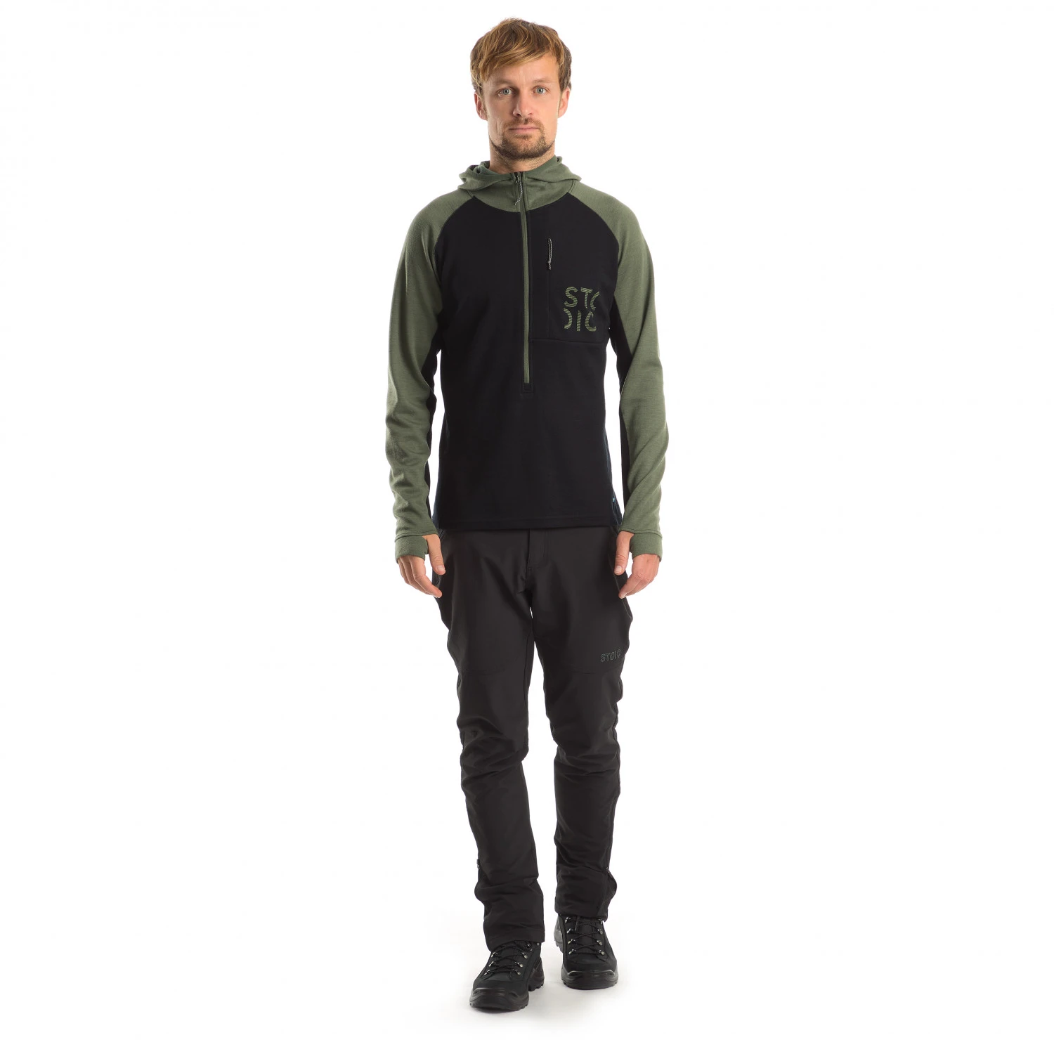 Stoic Merino260 StadjanSt. 3/4 Zip W. Hood - Merinohoodie 8 Stoic Merino260 StadjanSt. 3/4 Zip W. Hood - Merinohoodie – Bild 8
