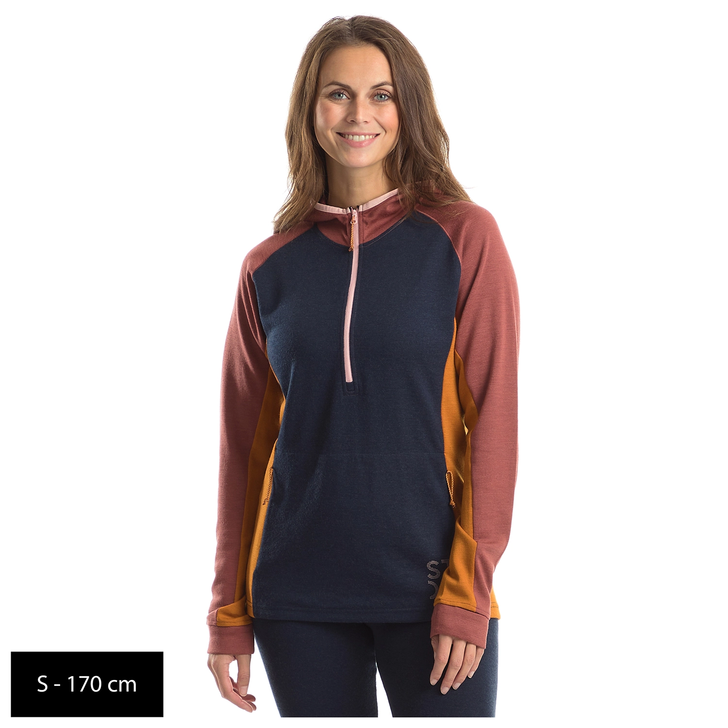 Stoic Women's Merino260 StadjanSt. 3/4 Zip W. Hood - Merinohoodie 7 Stoic Women's Merino260 StadjanSt. 3/4 Zip W. Hood - Merinohoodie – Bild 7