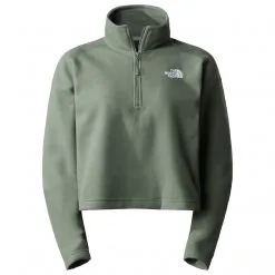 The North Face Women's 100 Glacier Cropped ¼ Zip - Fleecepullover -Hemden Elegante Boutique the north face womens 100 glacier cropped zip fleecepullover 3